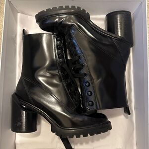 Marc Jacobs Black Platform Combat Boots | Size 8 / EU 38